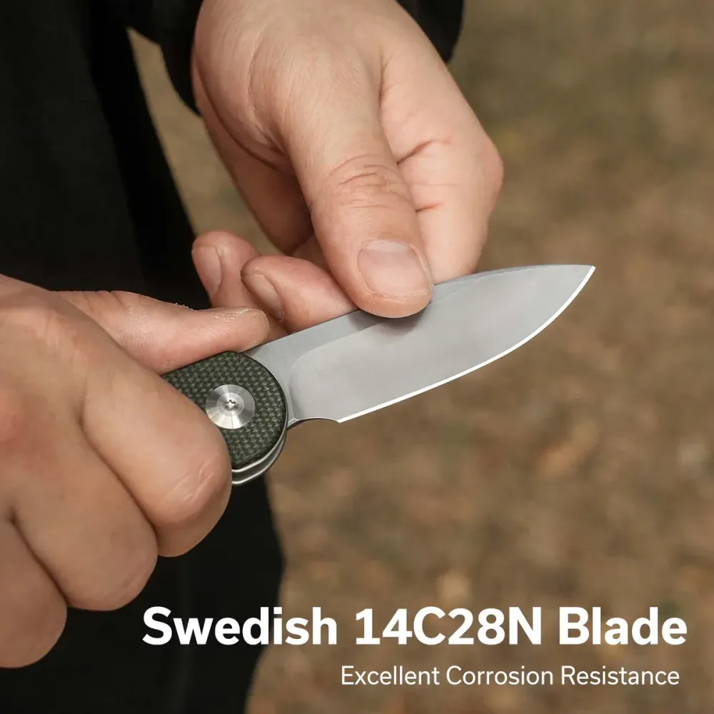 Civivi Elementum Slip Joint, Green Micarta / Satin Finished