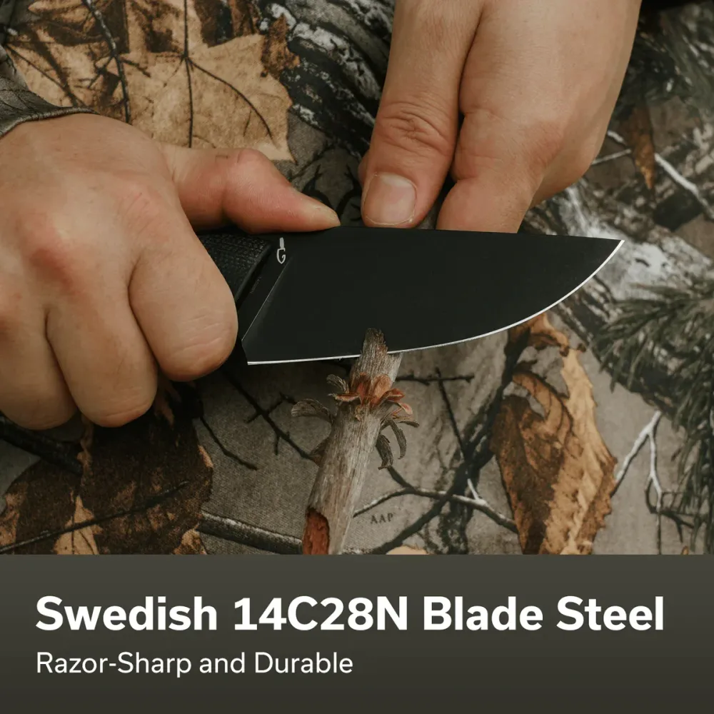 Civivi Gander, Black Canvas Micarta / Black Stonewashed