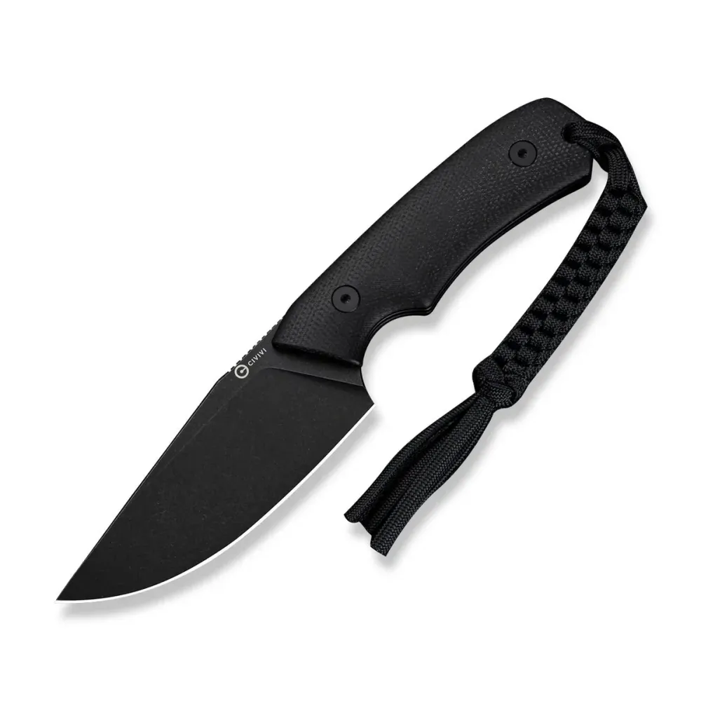 Civivi Gander, Black Canvas Micarta / Black Stonewashed