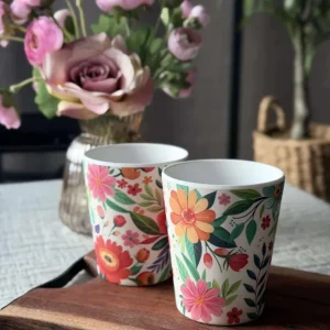 Kopp Flower Melamin