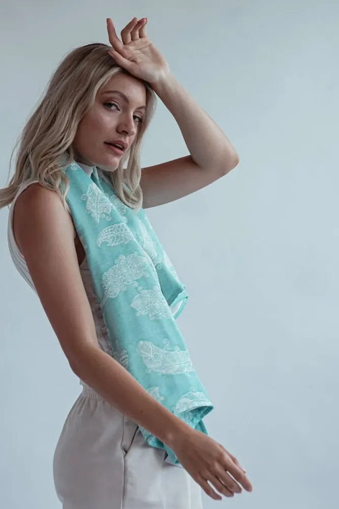 Kosehåndkle mandala fjær Alexandra