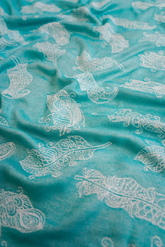 Kosehåndkle mandala fjær Alexandra