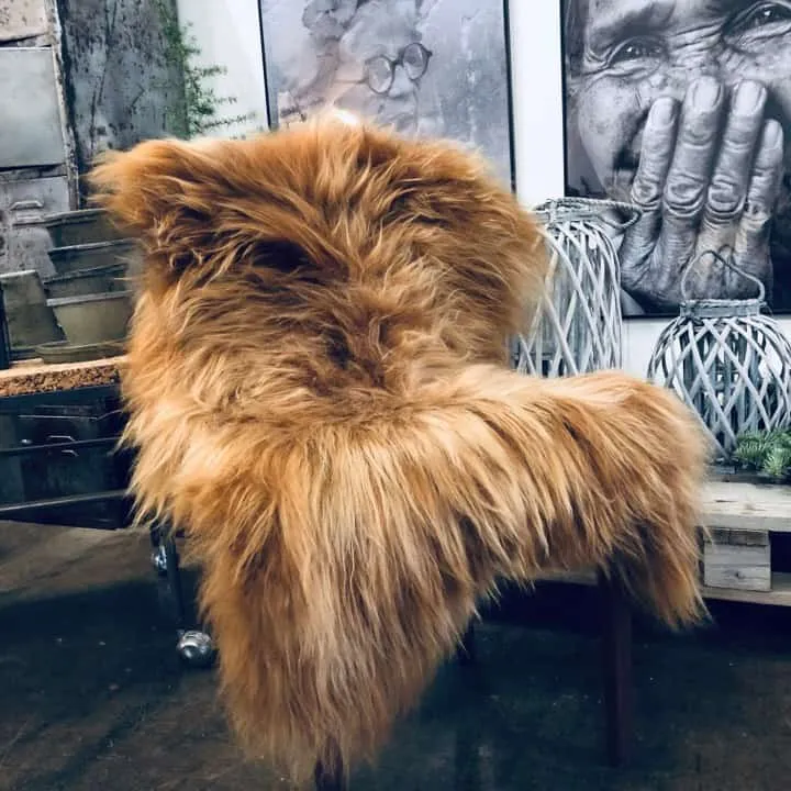 Islandsk lammeskinn - Ginger
