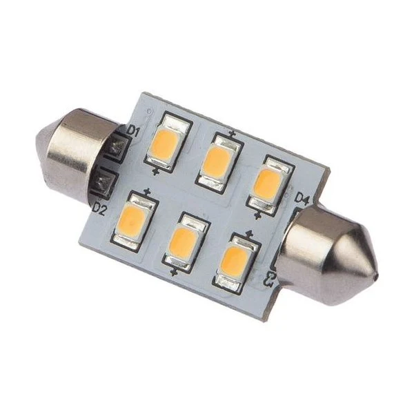 Nauticled innfelt lampe 37mm 10 35vdc 1.2/10 W