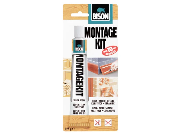 Bison, monteringslim 125g - polykloroprengummi, rør