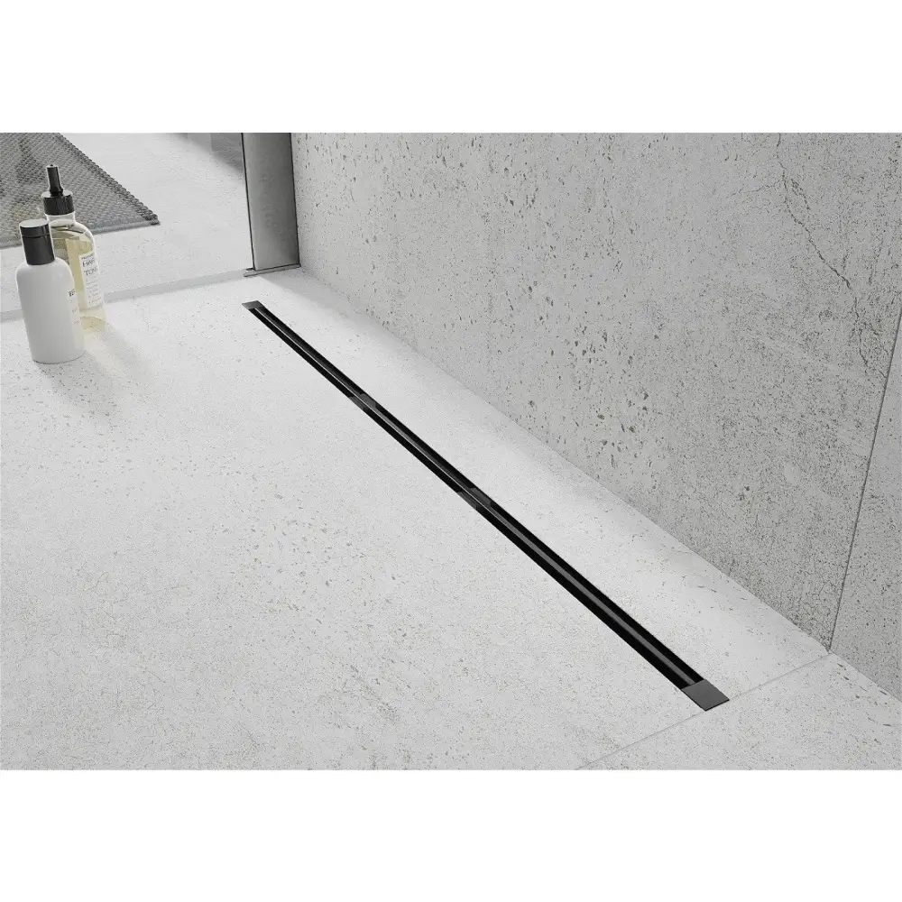 Mexen Flat 360° Super Slim roterbar linjeavløp 50 cm, svart