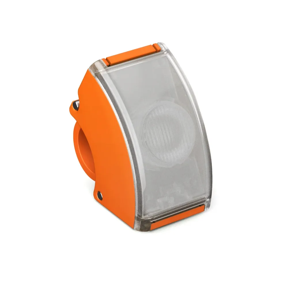 Bookman Urban Visibility Curve Front Bike Light (Award-winning), Orange