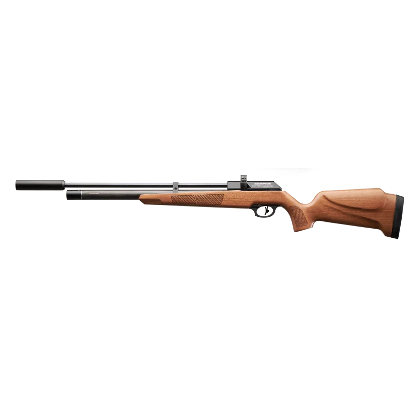Snowpeak - Lynx 4.5mm PCP Drevet Luftgevær med Demper - Trekolbe
