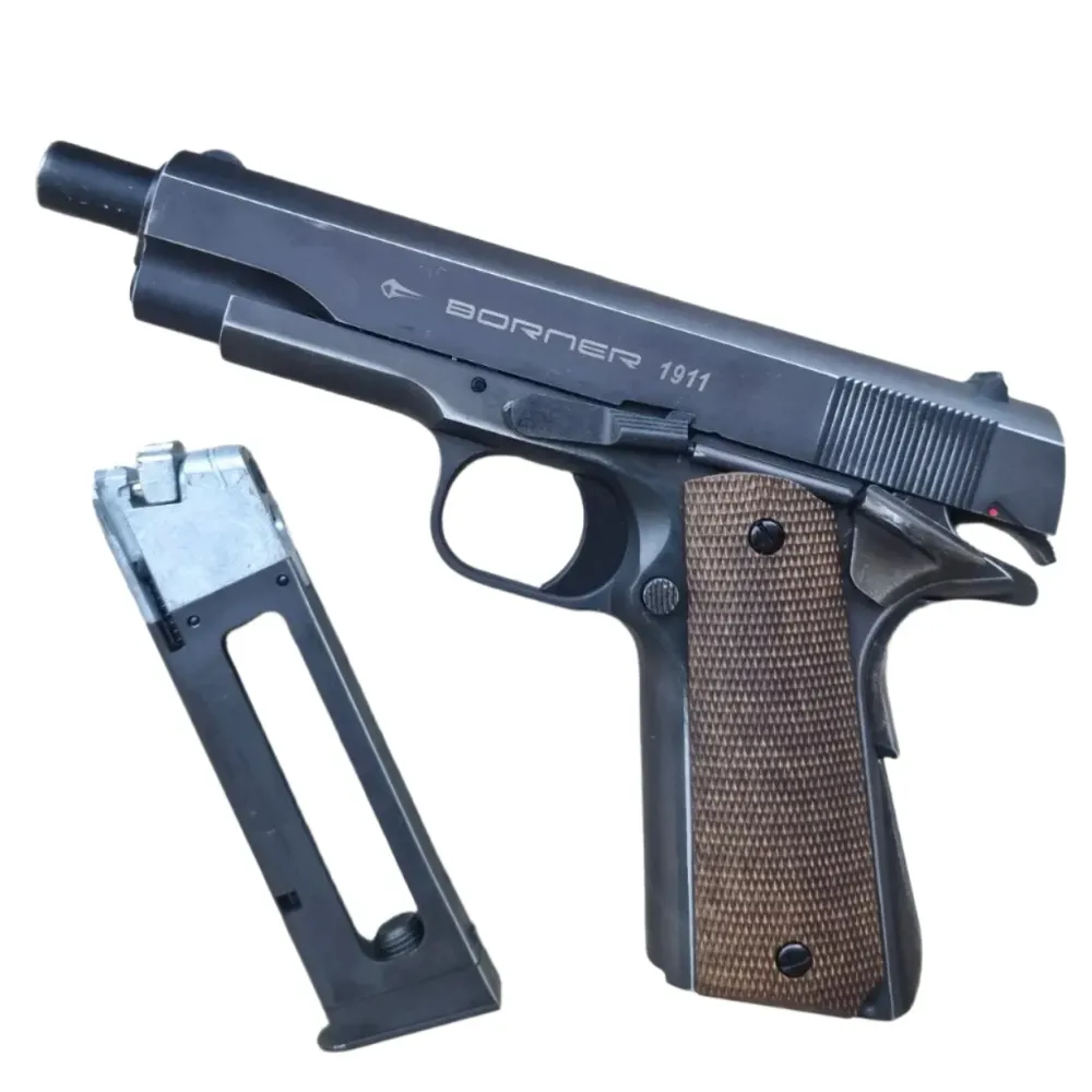 1911 - Full Metall CO2 Drevet Luftpistol med Blowback - 4.5mm BB