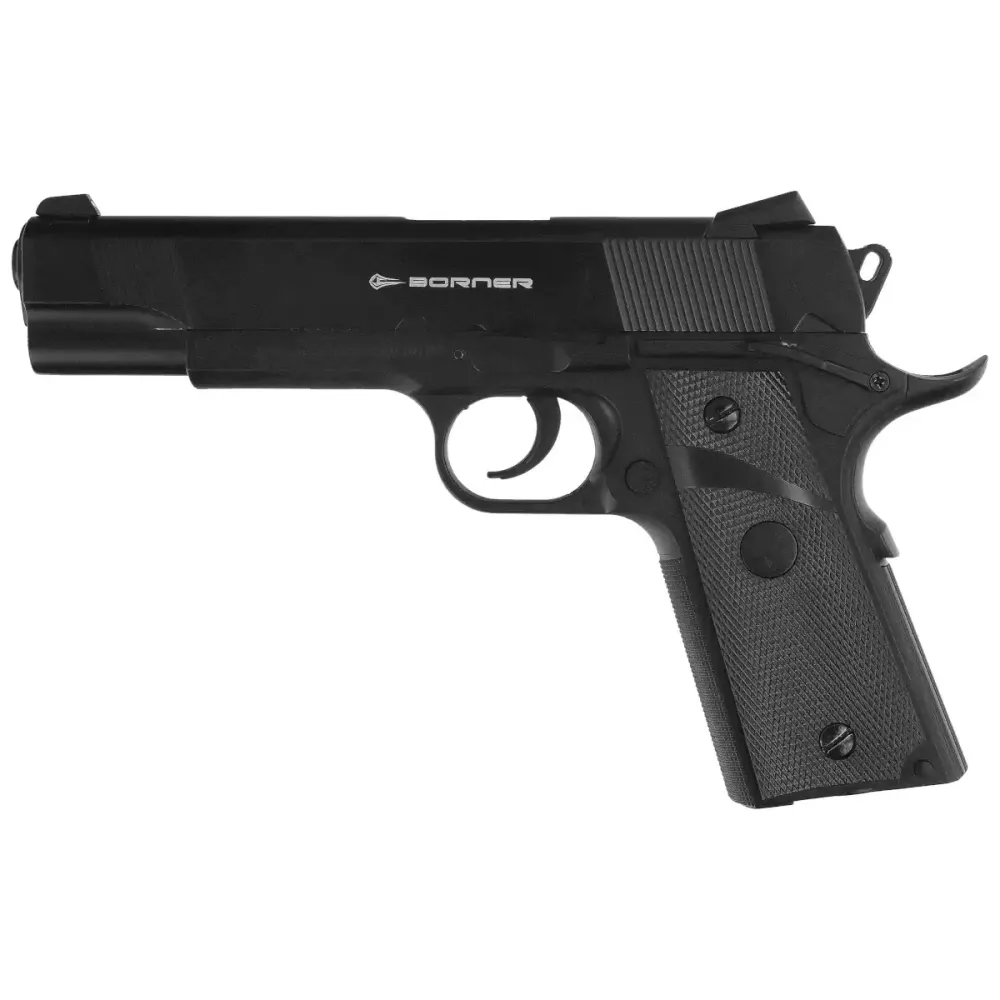 Borner - 1911 Predator Elite CO2 Drevet Luftpistol - 4.5mm BB