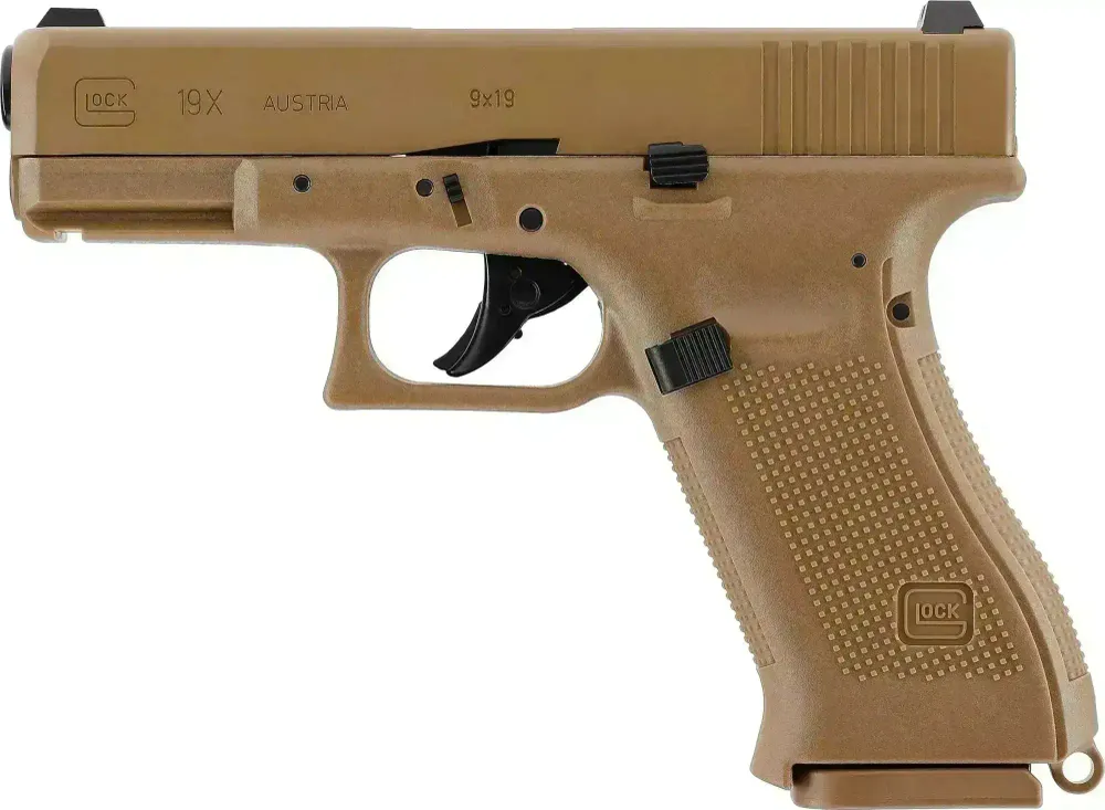 Glock 19X Coyote - 4.5mm Luftpistol med Blowback