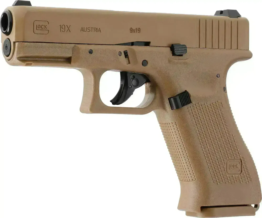 Glock 19X Coyote - 4.5mm Luftpistol med Blowback