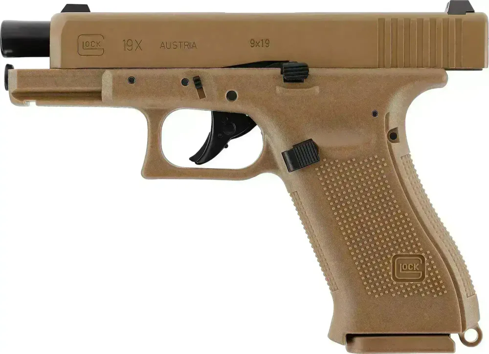 Glock 19X Coyote - 4.5mm Luftpistol med Blowback