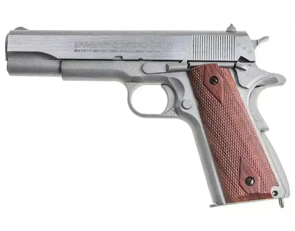 Swiss Arms - 1911 Seventies Luftpistol med Blowback - 4.5mm BB