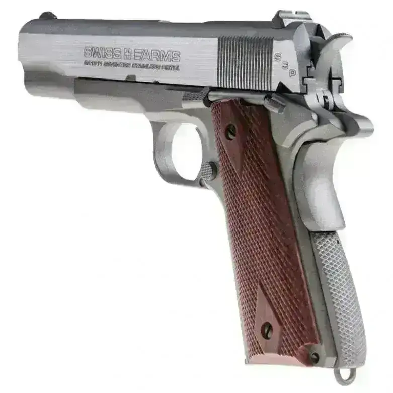 Swiss Arms - 1911 Seventies Luftpistol med Blowback - 4.5mm BB