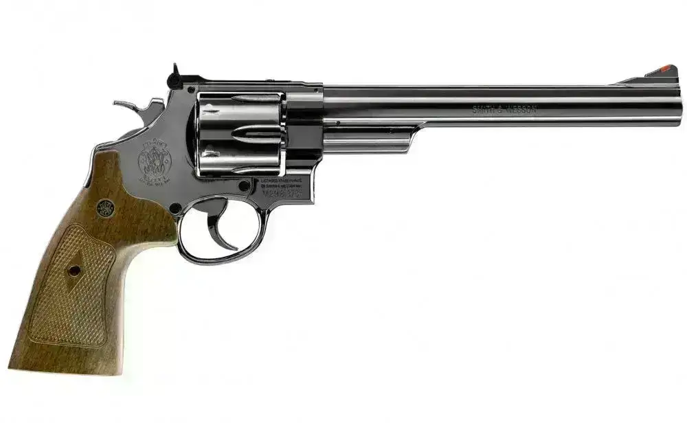 S&W - M29 8 3/8 CO2 Drevet - 4.5mm PELLETS Revolver - Blå Polert