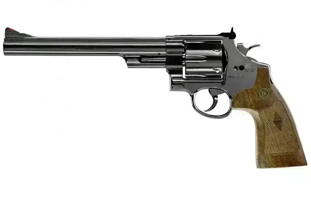 S&W - M29 8 3/8 CO2 Drevet - 4.5mm PELLETS Revolver - Blå Polert