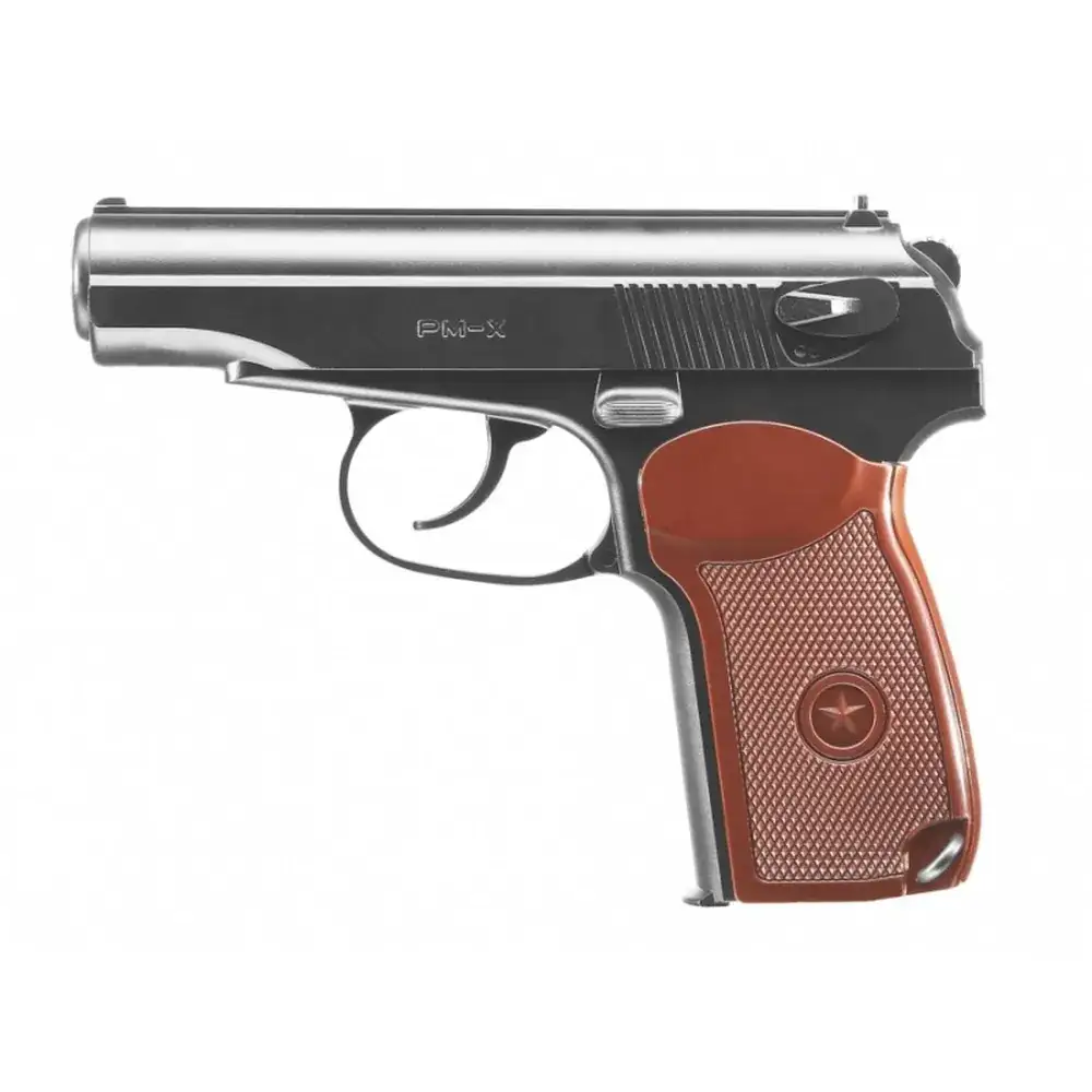 Borner - Makarov (PM-X) CO2 Drevet Luftpistol - 4.5mm BB