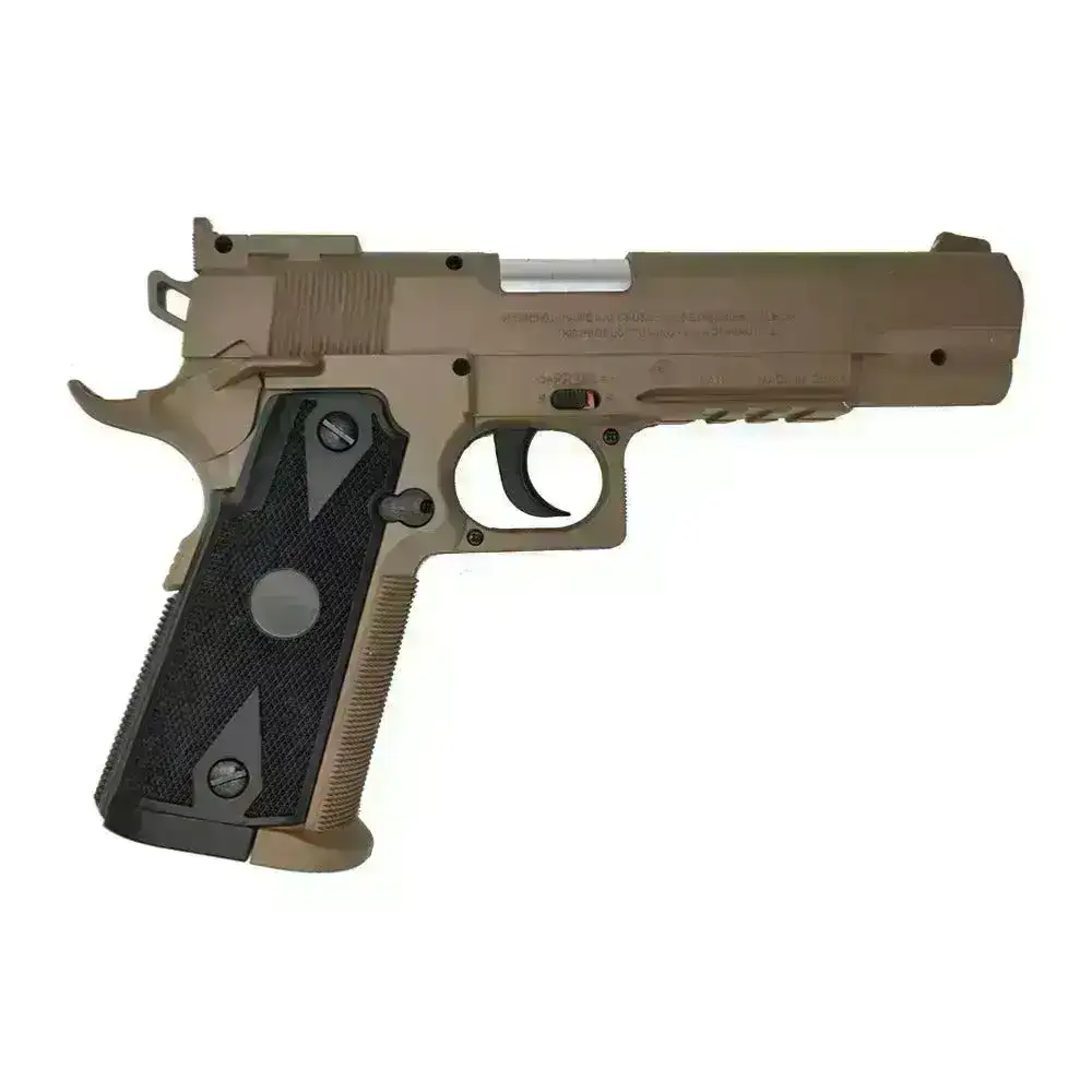 Swiss Arms 1911-Match - Co2 Drevet Luftpistol 4.5mm BB - Tan
