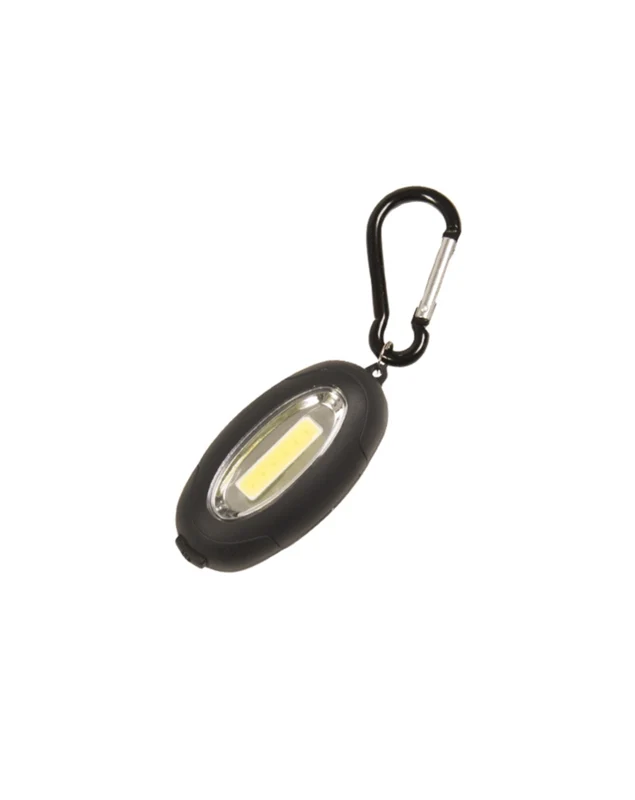 Mini lommelykt med karabinkrok og magnet - Mil-Tec