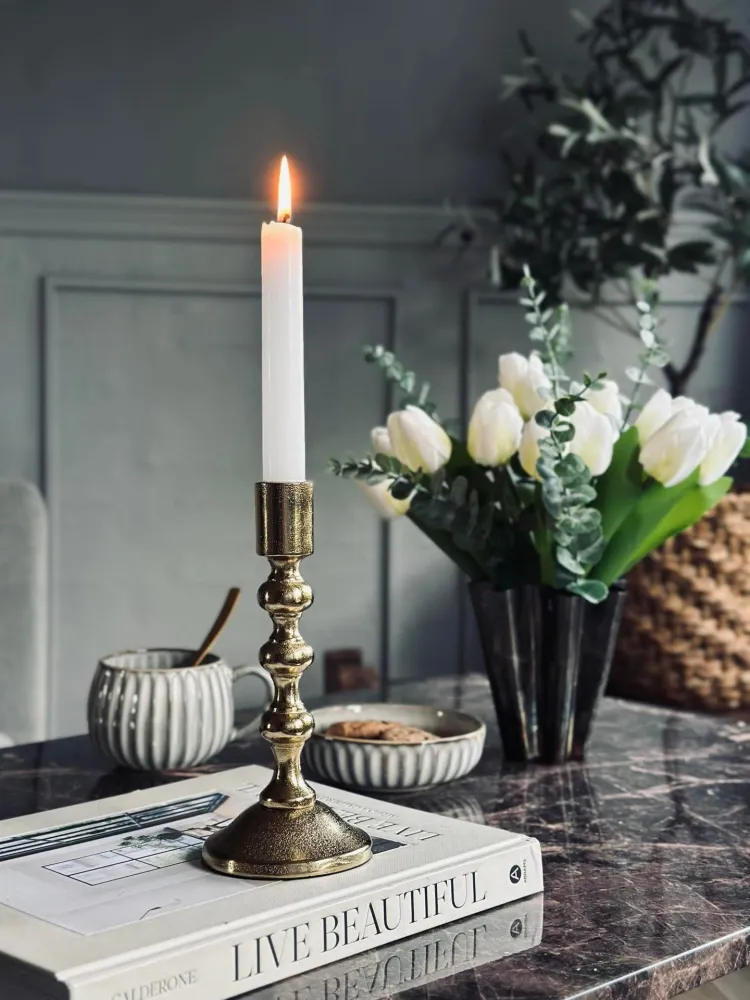 Lysestake med kuler - Small