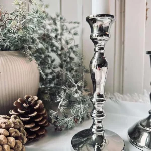 Lysestake Silver 11 cm