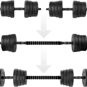 Dumbbells Hantler 30kg Justerbart Sett, Kan Kobles Til Stang – Spokey PONDUS