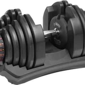 Hantel justerbar 40kg støpejern med stativ til hjemmetrening Rebel RBA-2304