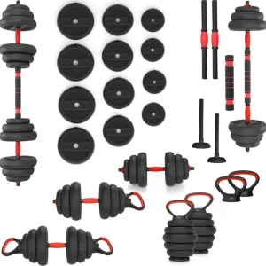 Hantler bitumenske justerbare 20kg sett 2 x 10kg hjemmetrening HMS SGN120