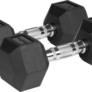 Manualer hantler 2 x 9kg gumiert støpejern trening Rebel 2325