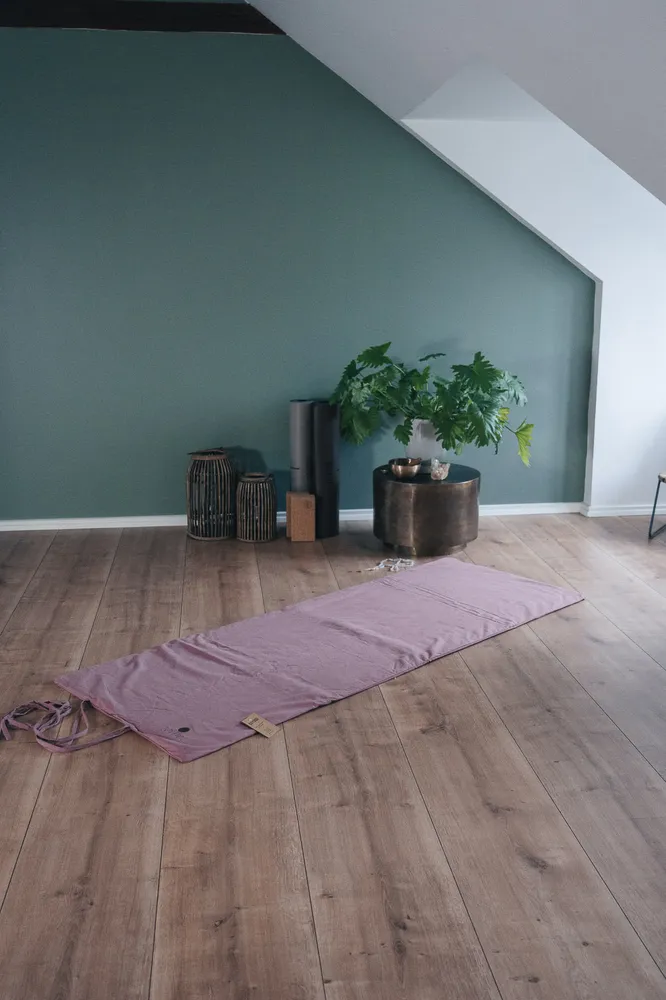Calm Organic Cotton Yin Futon mat - Rose
