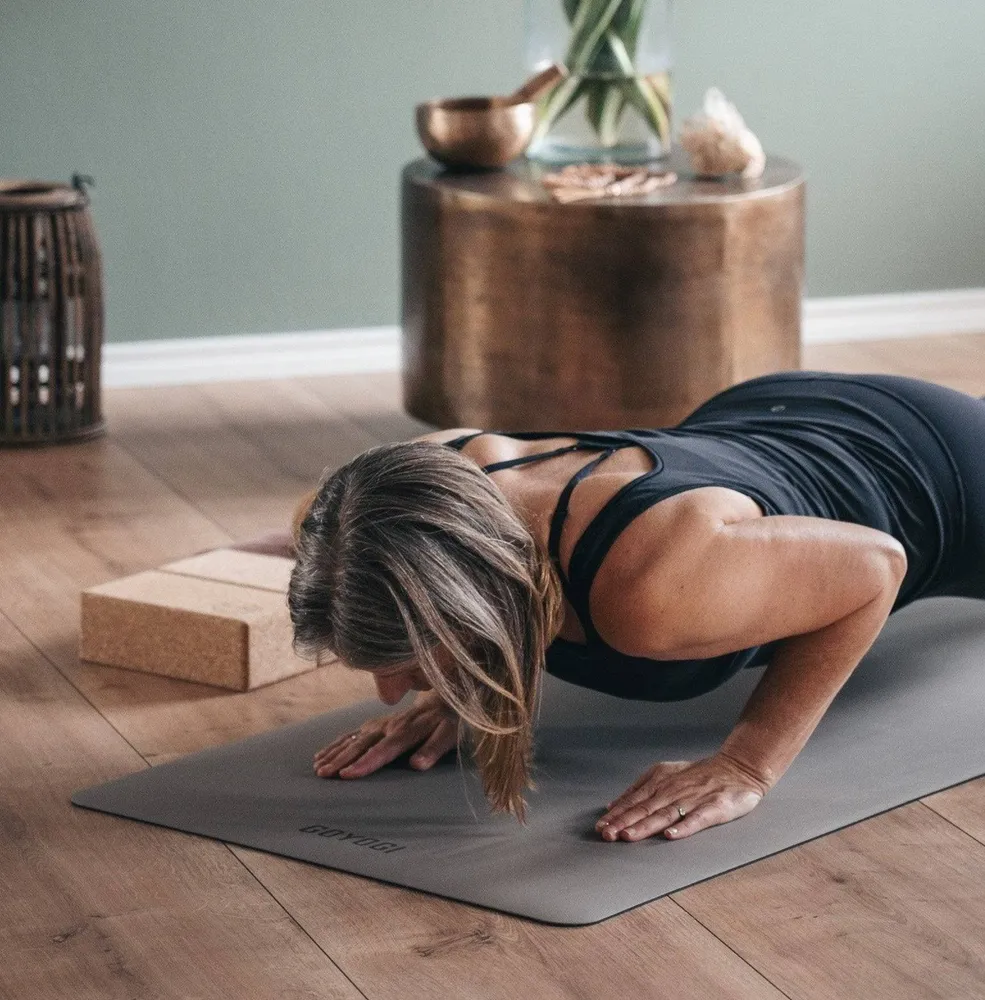 Pure Balance Yoga Mat - Dark Sand