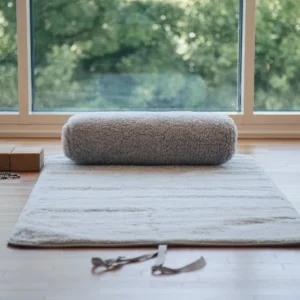 Release Wool Yoga Mat 90 x 200 cm - Light Grey