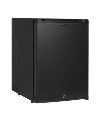 Minibar TM44 sort med lås og LED lys innvendig