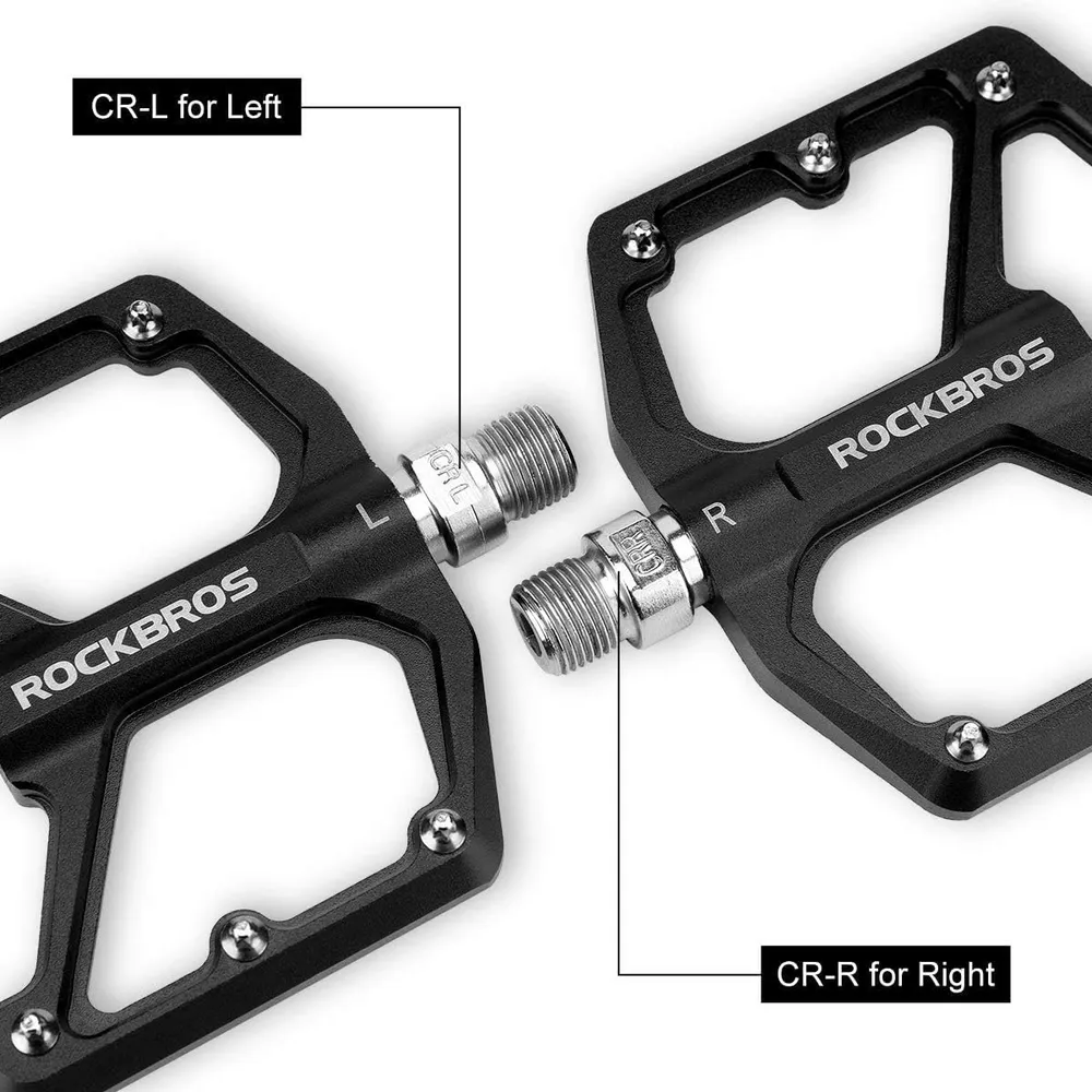 Flate sykkelpedaler i aluminium