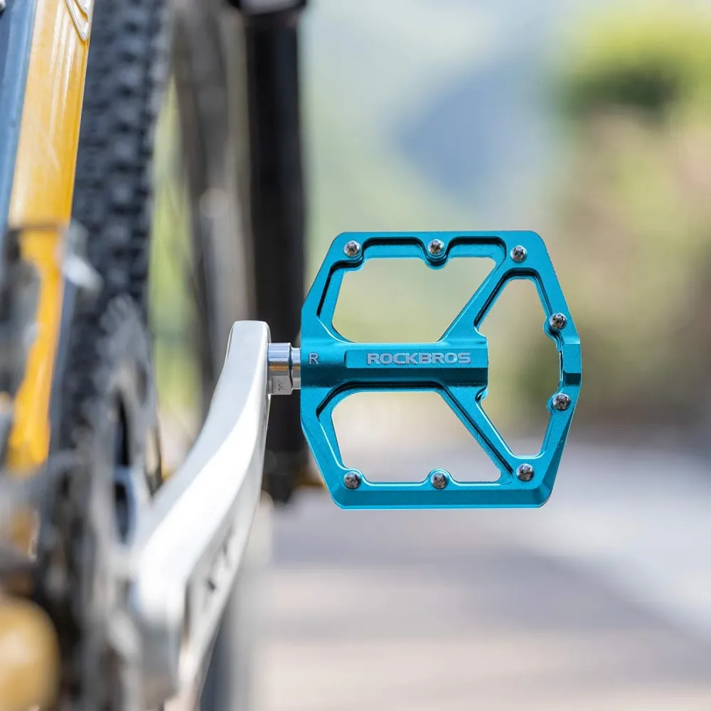 Flate sykkelpedaler i aluminium