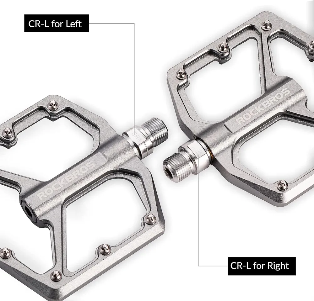 Flate sykkelpedaler i aluminium