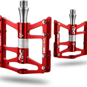 Flate terrengsykkelpedaler i aluminium