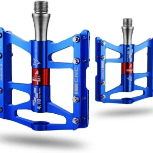 Flate terrengsykkelpedaler i aluminium