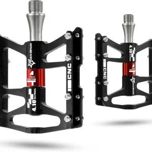 Flate terrengsykkelpedaler i aluminium