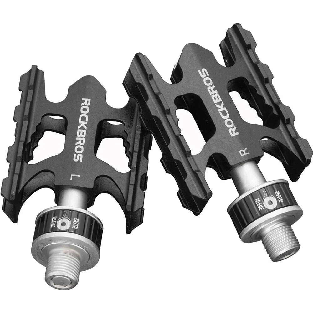Rockbros K320F-BK terrengsykkelpedaler i aluminiumlegering - svart