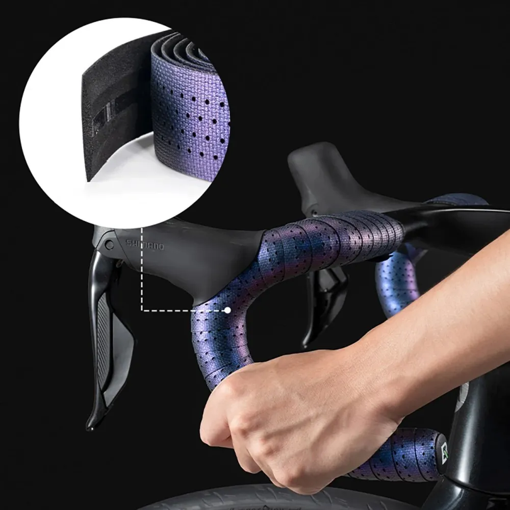 Rockbros silikon perforert styrebandasje med kameleon-effekt