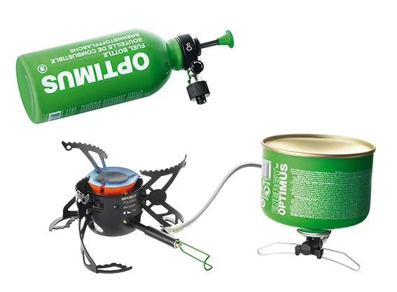 Optimus Polaris multifuel brenner med 0,4 L Fuel Bottle / Brændstofflaske