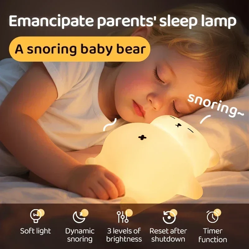 LumiBear – Søt og beroligende – Sove lampe med mykt lys