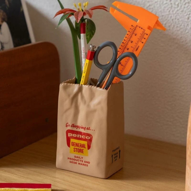 Hightide Penco Brown Bag Pen Stand