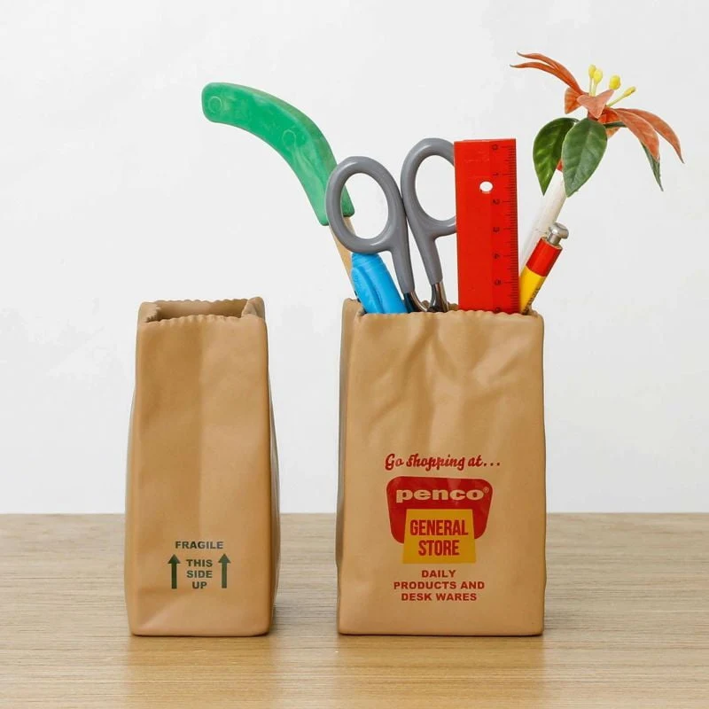 Hightide Penco Brown Bag Pen Stand