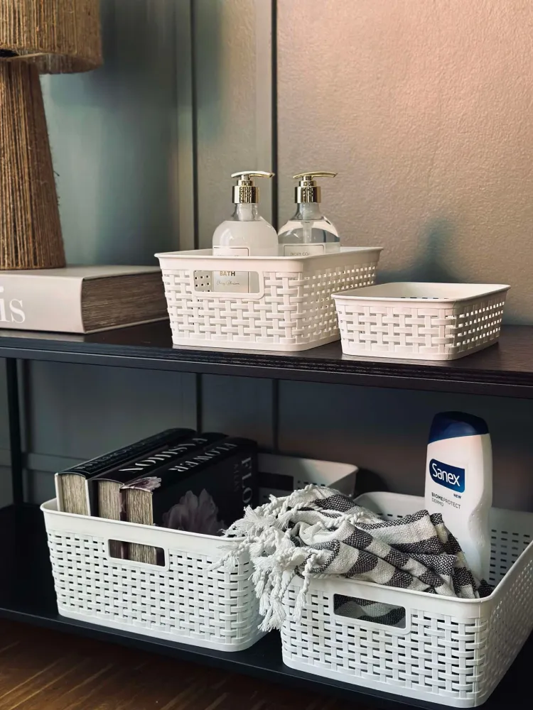 Oppbevaringskasse Mille white - XL