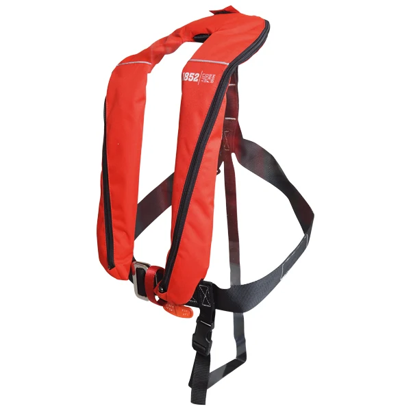 1852, Aero plus vest ISO 165N m/sele, rød, 33g UML CO2, 150N