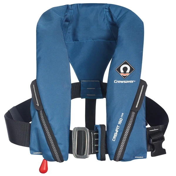 Crewsaver, Crewfit redningsvest junior 150N m/D-ring, blå, 20-50 kg