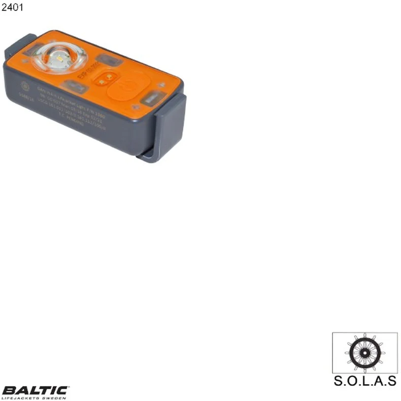 BALTIC, Nødlys SOLAS auto Hvidt 2401, W4-